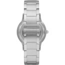 Emporio Armani Meccanico Automatic Black Dial Silver Steel Strap Watch For Men - AR60055